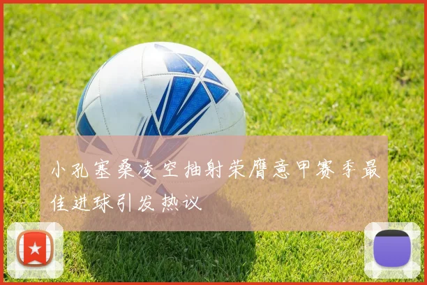 小孔塞桑凌空抽射荣膺意甲赛季最佳进球引发热议
